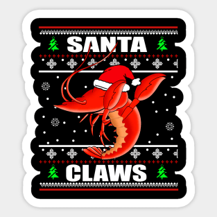 Christmas Santa Claws Shirt Sticker